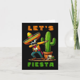 Tarjeta Cactus Cinco De Mayo Poncho Mexicano Sombrero Gorr