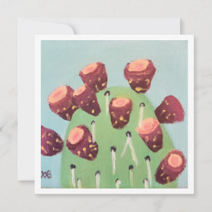 Tarjeta Cactus del Desierto Nopal Tuna