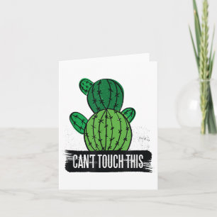 Tarjeta Cactus divertida - No puedo tocar esto