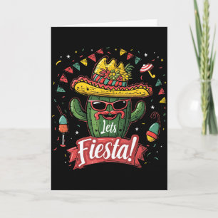 Tarjeta Cactus - Divertido Cinco De Mayo Hombres Mujeres M