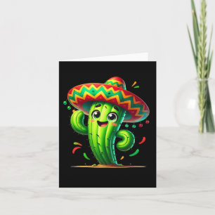 Tarjeta Cactus Divertido Cinco De Mayo Niños Bebés Fiesta 