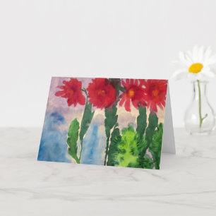 Tarjeta Cactus en Flor   Emil Nolde  