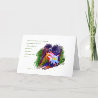 Tarjeta "Cactus Flower At Sunset #105" / "Cumpleaños Are"