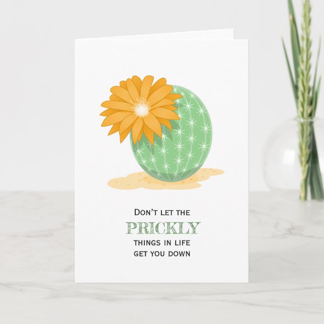 Tarjeta Cactus Flower - Cosas precoces (Anverso)
