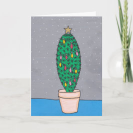 Tarjeta Cactus Navidades, decorados, personalizados