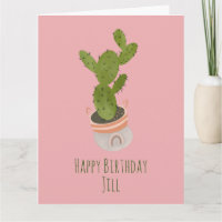 Cactus Planta Canasta Arcoíris Dibujada a Mano Cum