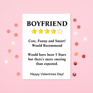 Tarjeta Cad de Valentine, gracioso novio, por roncar