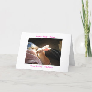 Tarjeta Cada conejito necesita, algún conejito alguna vez