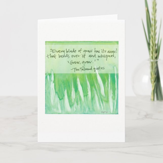 Tarjeta cada hoja de pasto (Anverso)