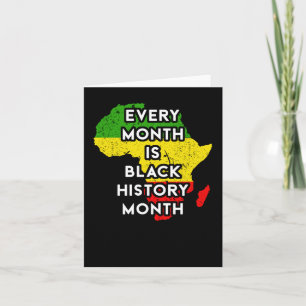 Tarjeta Cada mes es el mes de la historia negra - Black Pr