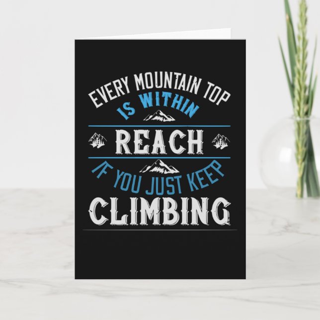 Tarjeta Cada montaña está al alcance (Anverso)