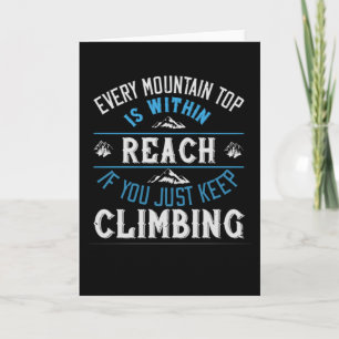 Tarjeta Cada montaña está al alcance