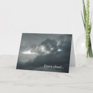 Tarjeta Cada nube tiene un resquicio de esperanza