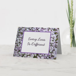 Tarjeta Cada pérdida es diferente