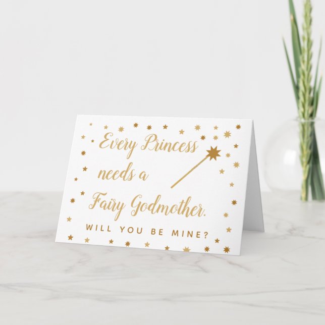 Tarjeta Cada princesa Needs una oferta de la hada madrina (Anverso)