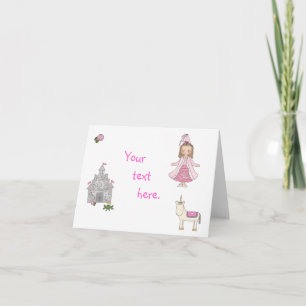 Tarjeta Cada Princesa - personalizado