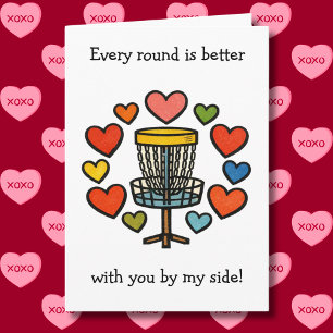 Tarjeta Cada ronda es mejor   Día de San Valentín de Golf 