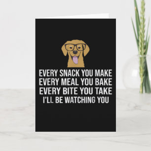 Tarjeta Cada snack que haces cada comida que horneas Aussi