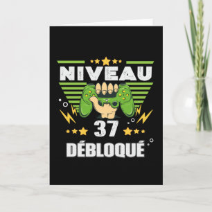 Tarjeta Cadeau 37 ans Anniversaire Gamer Niveau 37