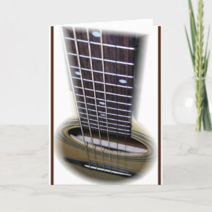Tarjeta Cadenas de guitarra feliz cumpleaños