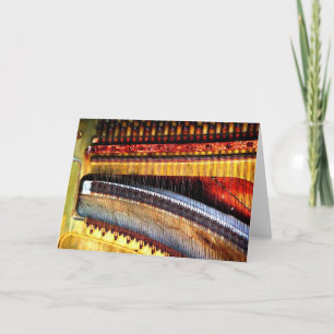 Tarjeta "Cadenas de piano" alteraron digitalmente viejo y