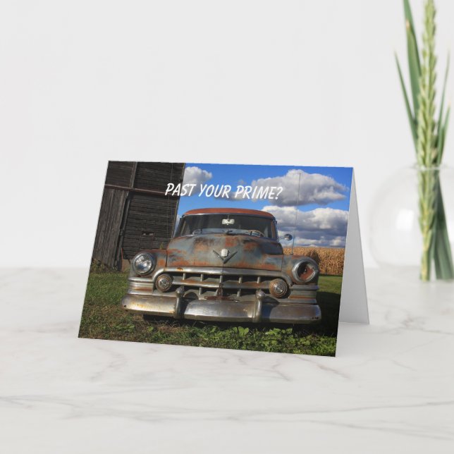 Tarjeta Cadillac oxidado 1950 (Anverso)