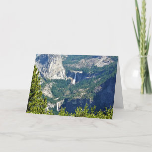 Tarjeta Cae de Vernal y Nevada desde el punto glaciar, CA