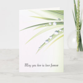 Tarjeta Cae El boda En La Hoja