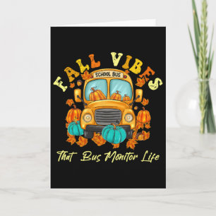 Tarjeta Cae Vibes Que El Autobús Supervisa La Vida Gracias
