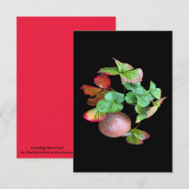 Tarjeta Caer en la temporada de fresas Fotografía del jard