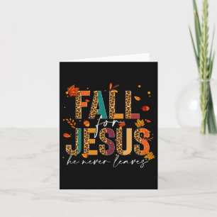 Tarjeta Caer por Jesús Él Nunca Deja Fe Cristiana Jes