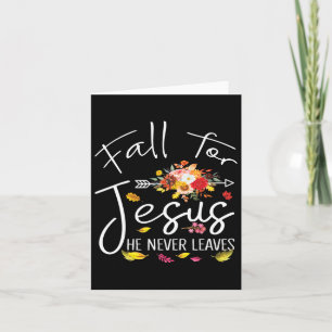 Tarjeta Caer Por Jesús Nunca Deja La Fe Cristiana