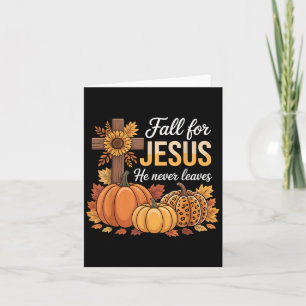 Tarjeta Caerse Por Jesús Él Nunca Deja Acción de Gracias C