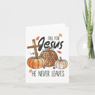 Tarjeta Caerse Por Jesús Él Nunca Deja Acción de Gracias C