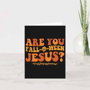 Tarjeta ¿Caes O Cuando Jesús Halloween Jesu Cristiano