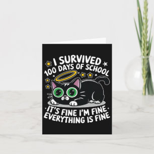 Tarjeta Caf negro sobrevivió a 100 días de colegio está bi