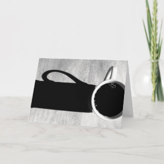 Tarjeta Café blanco y negro