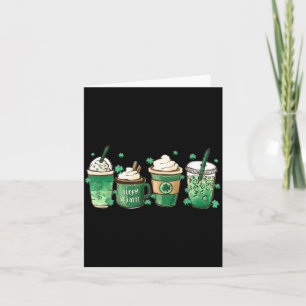 Tarjeta Café Bonito Día de San Patricio 2022 Latte Afortun