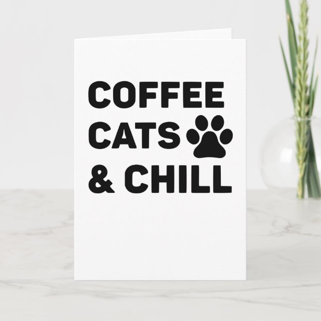 Tarjeta Café Cats & Chill (Anverso)