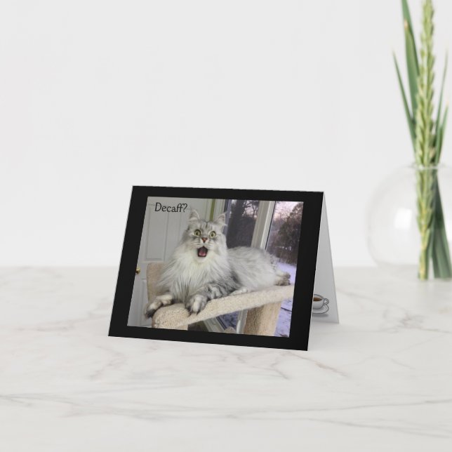 Tarjeta Café chistoso Notecards (Anverso)