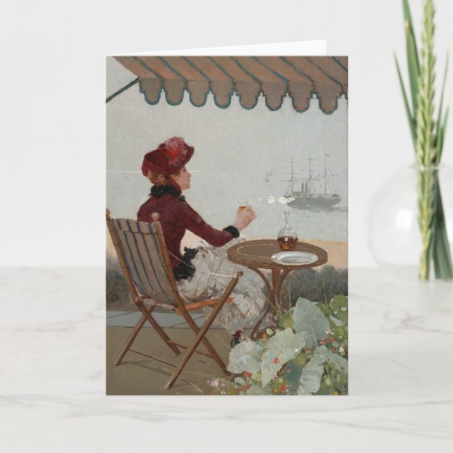 Tarjeta Café costero | Jean Béraud (Anverso)