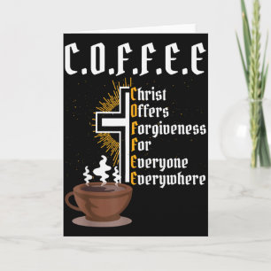 Tarjeta Café Cristo Ofrece Perdón Para Todos Siempre