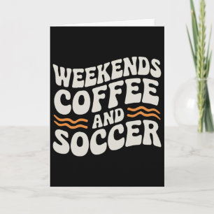 Tarjeta Café De Fin De Semana Y Fútbol Vida De Mamá Retro