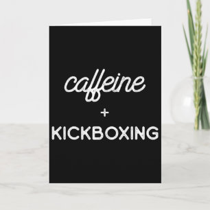 Tarjeta Café de Kickboxing Entrenamiento de Kick Boxing