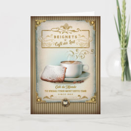 Tarjeta Cafe de la colección NOLA au Lait & Beignets