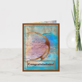 Tarjeta Café de medios mixtos Felicitaciones a Diario basu