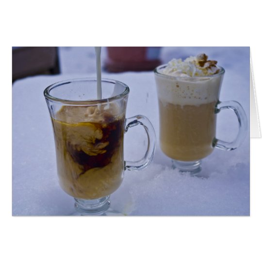 Tarjeta Café del día de fiesta