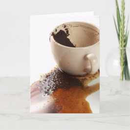 Tarjeta Café derramado
