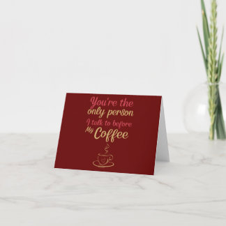 Tarjeta Café Divertido, San Valentín 