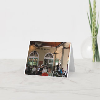 Tarjeta Cafe du Monde en pleno rendimiento